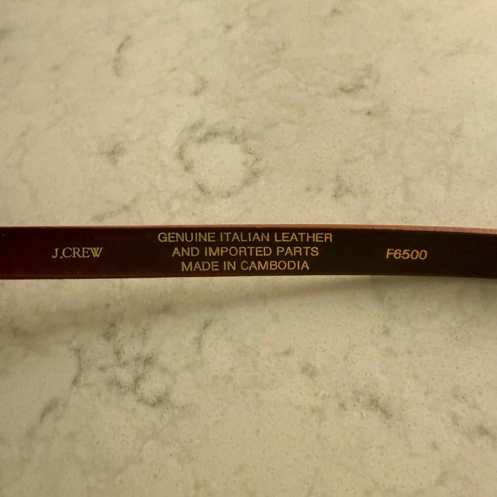 J.Crew Skinny Italian Leather Belt - Picture 4 of 5